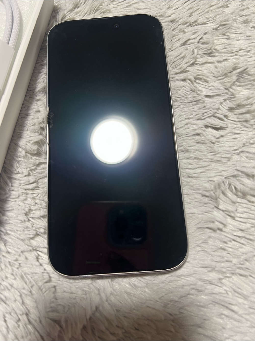 Apple iPhone with Black Front and Silver Edge